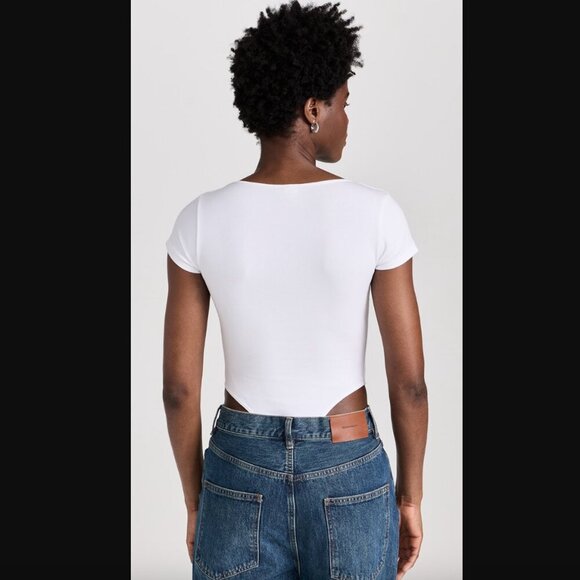 RE/DONE x Pamela Anderson Square Neck Thong Bodysuit M NWT - Picture 2 of 9